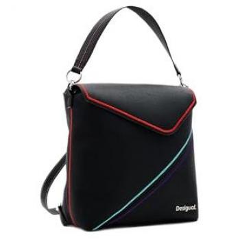 Desigual Stylish Backpack, Female, Black, Size: ONE SIZE