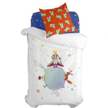 Juego de funda nórdica HappyFriday Le Petit Prince Multicolor Cama de 80 2 Piezas