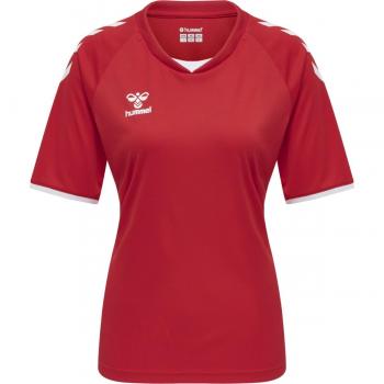 Camiseta de Manga Corta Hummel Core Volley para Mujeres, Color Rojo, Talla Small