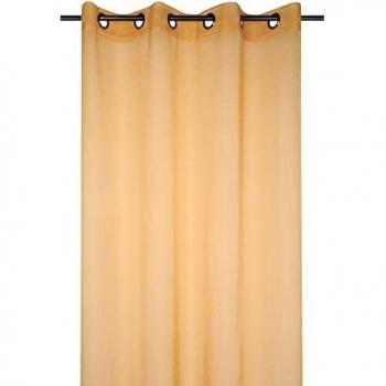 Visillo Monna Mostaza 135x260 cm - Voile Ligero Unicolor