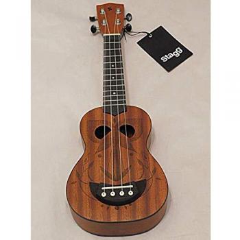 Stagg US-TIKI EH Tiki Series Soprano Ukulele w/Bag