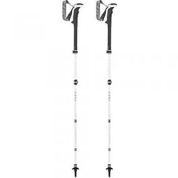 Leki Bastones de Senderismo Micro Vario Carbon Lady As para Mujer, Antracita, Plata, Talla única, Blanco, 100 - 120 cm