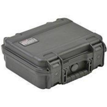 SKB 3I-1209-4B-E Injection Molded Waterproof Case, Black, Mil-Std Waterproof Case, 4 inches deep, empty, dimensions 12 x 9 x 4.5 inches