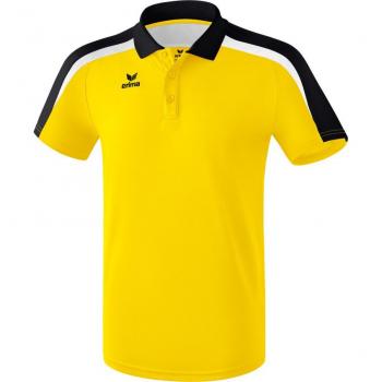 Erima Liga 2.0 Short Sleeve Polo Shirt for Children, Yellow / Black / White, Size 116 cm, Unisex