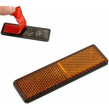 Reflector Reflex, rectangular con adhesivo amarillo