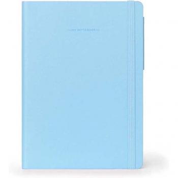 Cuaderno LEGAMI GRANDE - Azul Claro - Tamaño 17 x 24 cm - 192 páginas - Rayas - Lengüeta marcapáginas