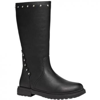 Botas Geox Eclair Niña Negro, Bota a Media Pantorrilla, Color Negro, Talla 36 EU