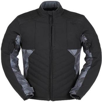 Furygan Chaqueta de Moto Ice Track Negro-Camuflaje, textil para motocicleta, color negro multicolor, talla M para hombre