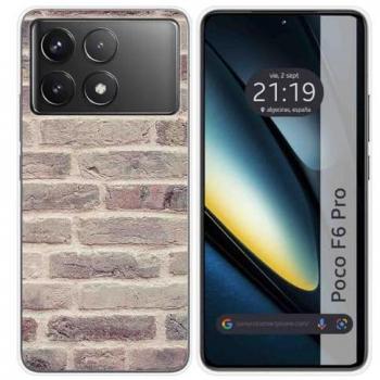 Funda de Silicona para Xiaomi Poco F6 Pro 5G con Diseño Ladrillo 01