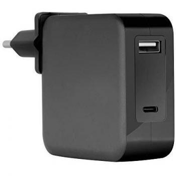 Mars Gaming MNA2 Negro, Cargador Universal 90W EU/US, USB-C PD&QC 3.0, 6X Adapt