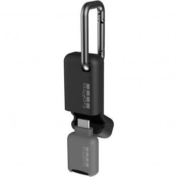 GoPro AMCRC-001 - Lector de Tarjetas microSD portátil con Conector Tipo C, Color Blanco