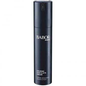 Babor MEN Calming Face & Eye Cream Crema facial y para el contorno de ojos, para pieles estresadas, tratamiento calmante masculino, fórmula vegana, en formato de 1 x 50 ml