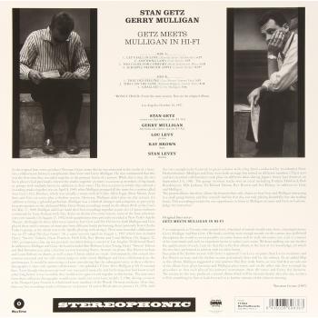 Getz Meets Mulligan in Hi-Fi - Vinyl LP featuring Stan Getz and Gerry Mulligan