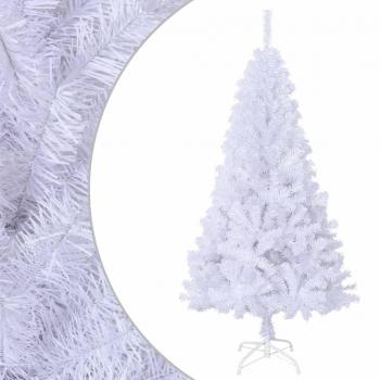vidaXL Artificial Christmas Tree with Thick Branches White 120 cm PVC