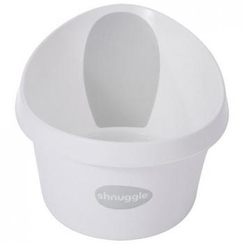 Shnuggle Bañera Toddler Transparente - Bañera ergonómica para bebés y niños pequeños, diseño compacto, material ligero y resistente, base antideslizante, fácil de limpiar, adecuada para el uso en la bañera o