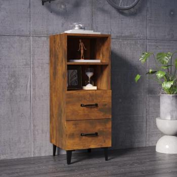 Aparador de Roble Ahumado 34,5x34x90 cm Madera Multicapa