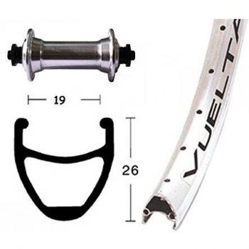 Bike-Parts Unisex - Bicicleta V-RAD 75, Color Plata, Talla única