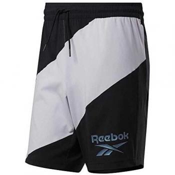 Reebok Wor Woven Graphic Short Pantalón Corto, Hombre, Negro/Negro, 2XL
