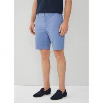 Short Core Ken azul Hackett - Bermuda de hombre lisa en color kaki