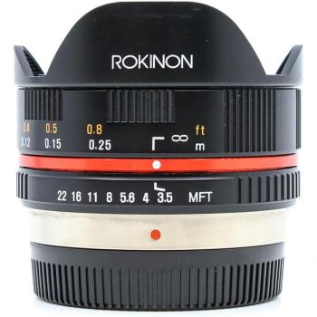 Lente Ocular Rokinon 7.5mm f/3.5 UMC Fisheye para Micro Cuatro Tercios - Excelente Estado