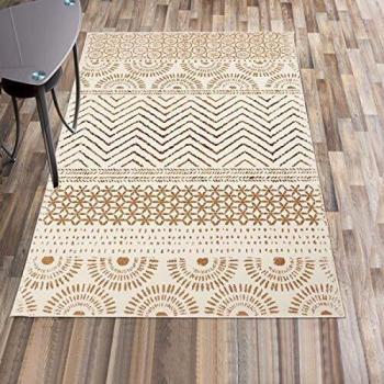 Alfombra Bereber Étnica Crema 120x170 OEKO TEX®