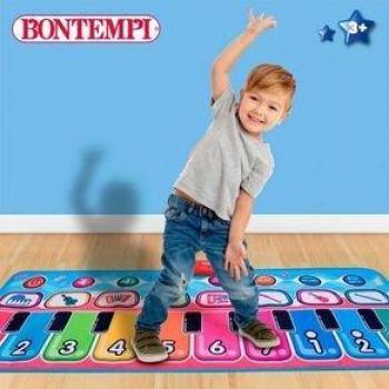 Alfombra Piano Musical Bontempi 10 Teclas +3A Multicolor 129,5X55 Cm