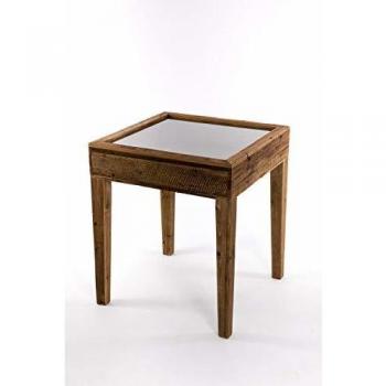 Mesa Auxiliar Madera Clásico Natural 65 x 75