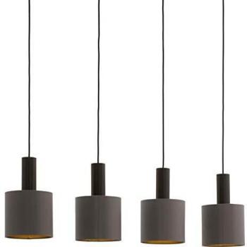 Lámpara Colgante Eglo Concessa 1 Marrón Dimmable 4 Bombillas E27