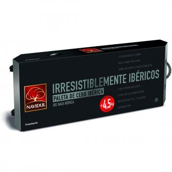 Navidul Caja con Paleta Ibérica Cebo, Chorizo Ibérico y Vino Crianza D.O. Rioja Gómez de Segura - 7000 gr