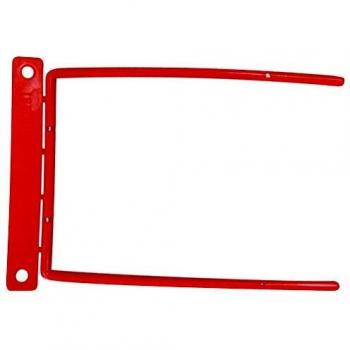 Q-Connect - Encuadernador Fastener Plástico D Clips Color Rojo Caja De 100 Unidades, KF02281