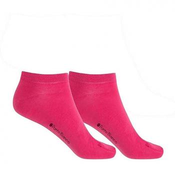Calcetines tobilleros de algodón mercerizado Banana lisos - Pack 2 pares