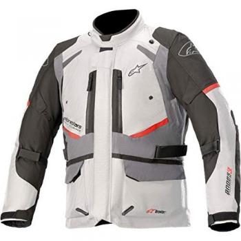 Alpinestars Chaqueta de Moto Andes V3 Drystar, color Blanco, Hielo-Gris, Negro Gris Blanco (2XL), Ice Dark Grey, Gris y Gris Oscuro, talla S/L Unisex Adulto