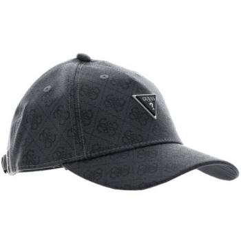 Gorra Vezzola Eco con Logo 4G, tipo: gorra de béisbol, características: diseño ecológico, color negro, logo de la marca Guess