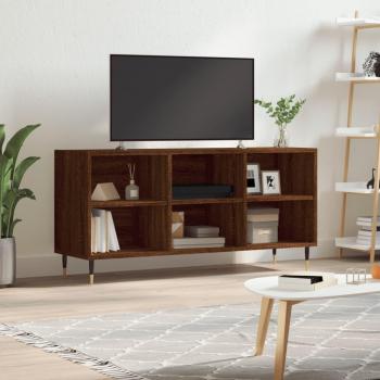 Mueble de TV madera de ingeniería 103,5x30x50 cm marrón roble vidaXL