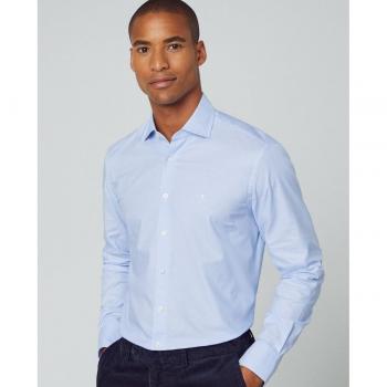 Hackett Essential Texture Slim Fit Men's Light Blue Shirt