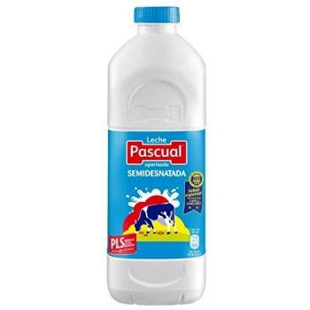 Leche Pascual - Clásica Leche Semidesnatada - Botella 1200 ml - Pack de 6