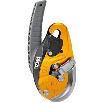 Descensor Autofrenante Petzl I'D Evac - Amarillo, para Cuerdas de 10-11.5 mm, Seguridad en Trabajos Verticales