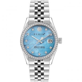Philipp Plein Date Superlative Silver Watch Gray Female ONE SIZE