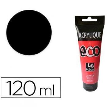 PINTURA ACRILICA WINGO ECO NEGRO TUBO DE 120 ML