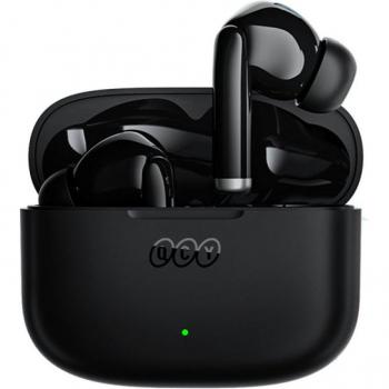 QCY T19 Auriculares Bluetooth In-ear Negros con cancelación de ruido, conectividad Bluetooth 5.0, micrófono integrado, control táctil, batería de larga duración y diseño ergonómico