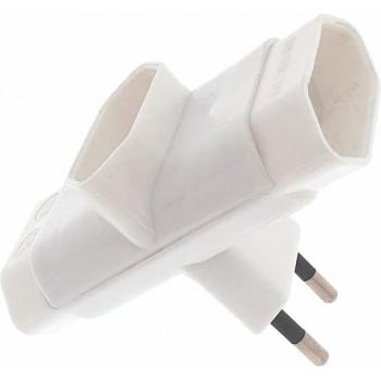 Adaptador Triple 10A Blanco