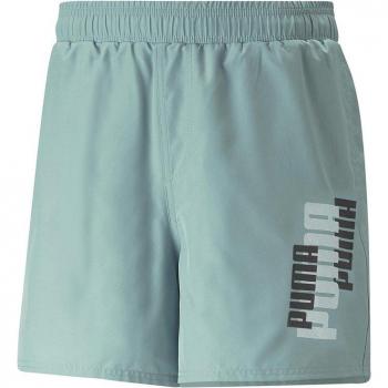 Puma Pantalón corto de hombre ESS+ Logo Power, bañador playa verde (L), características: material ligero, secado rápido, diseño cómodo, logo de Puma en la parte frontal