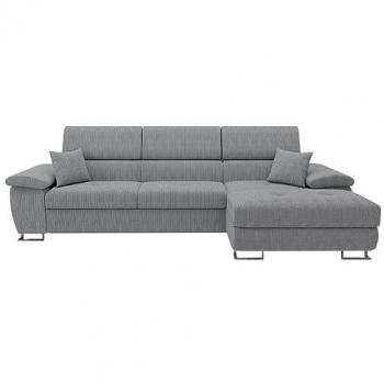 Sofá rinconero Comfivo 137 con función de descanso y caja de ropa de cama, 275x170x71cm