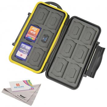 Deyard resistente impermeable Estuche para tarjetas de 12 x memoria SD + 12 x MicroSD