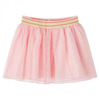 Falda Infantil con Tul Rosa Claro, Cinturilla Elástica, Ropa para Niños