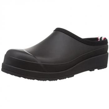 Hunter Original Play Black Rubber Women's Clogs