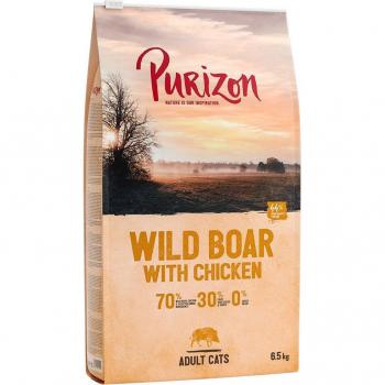 Purizon Adult Pienso para Gatos con Pato y Pescado 6.5 kg (5.5 kg + 1 kg Gratis) & Purizon Adult Pienso para Gatos con Jabalí y Pollo