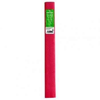 Rollo papel crepé Standard 50 x 250 32 G/m² crêpage 60%, Coloris Rose Vif – Lote de 10