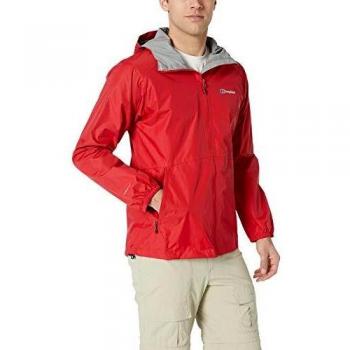 Berghaus Deluge Light Waterproof Chaqueta, Hombre, Haute Red, Large