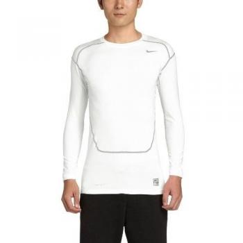 Nike Core Compression LS Top 2.0 - Camiseta unisex, color blanco / gris, talla XL